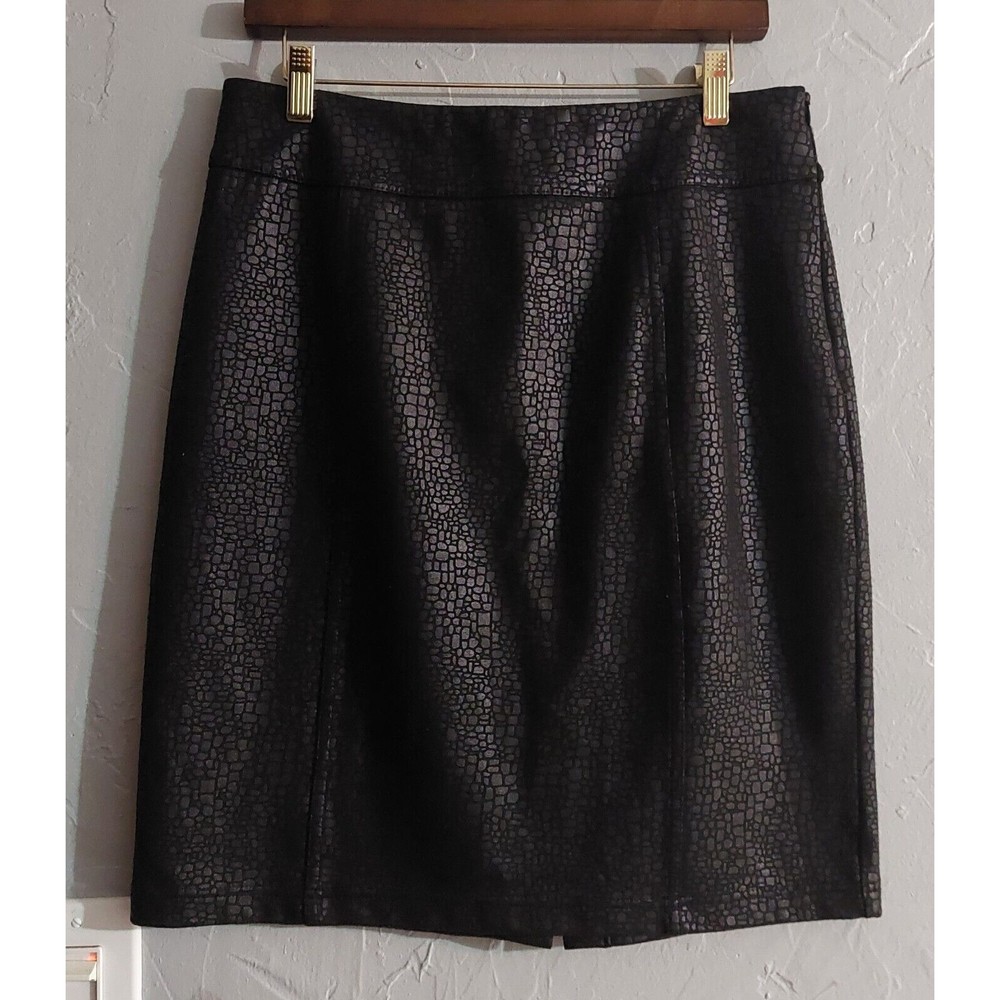 Chico's Skirts Women's Size 1 (M) ,Black Polyester,Skirts Pencil,15.5 Inch Waist - Picture 4 of 7